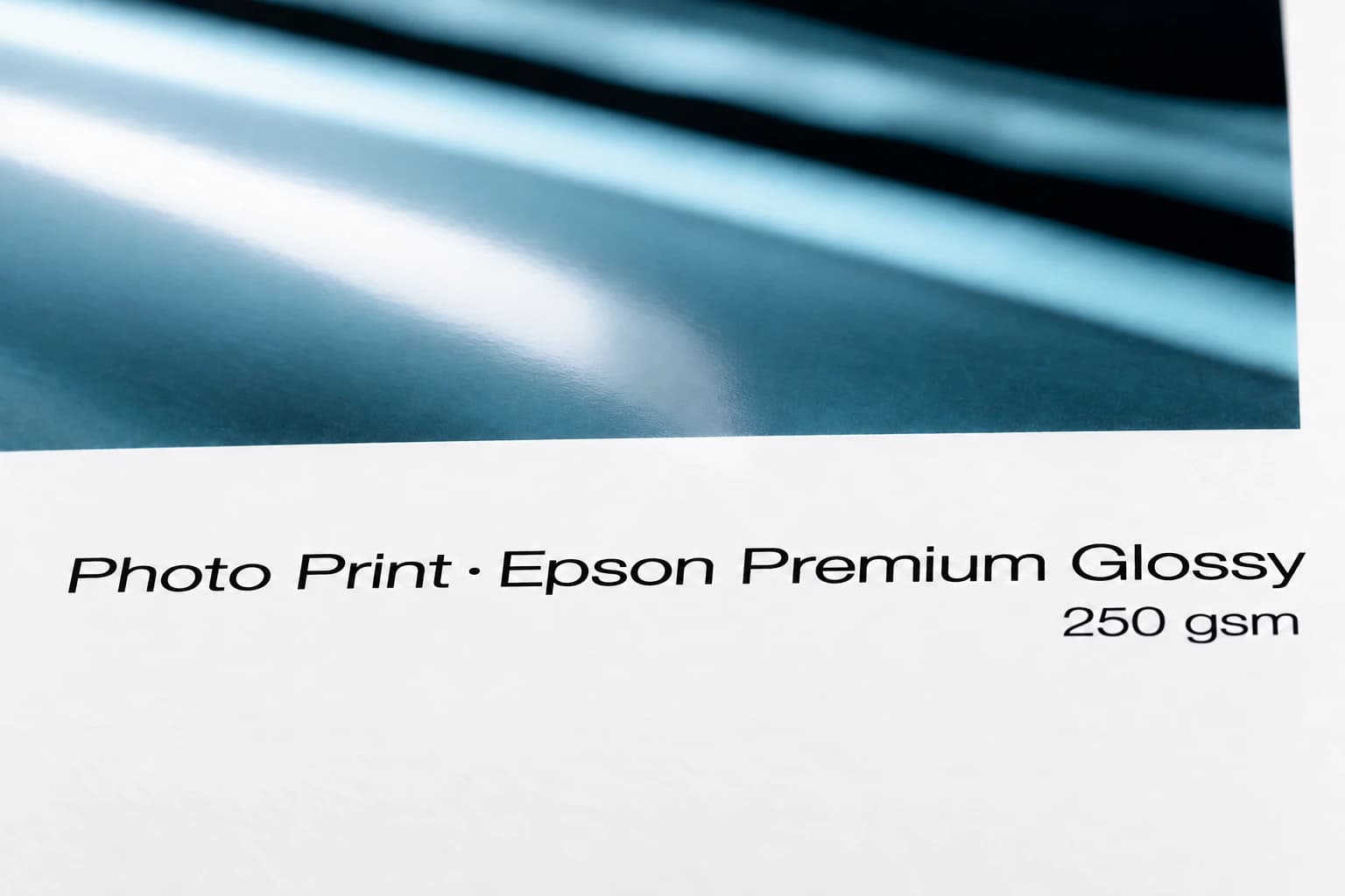 Glossy paper close-up